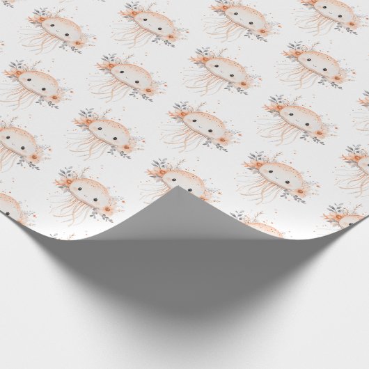 Cute Jellyfish Geschenkpapier (Ecke)