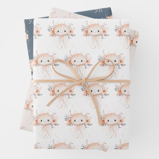 Cute Jellyfish Geschenkpapier Set (Beispiel)