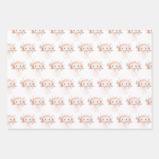 Cute Jellyfish Geschenkpapier Set (Vorderseite)