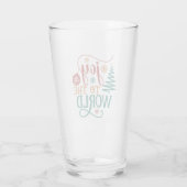 Cute 'Joy to the World' Christmas Glas (Rückseite)