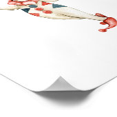 Cute Juggling Circus Clown Carnival Nursery Poster (Ecke)