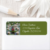 Cute July Hedgehog with Ruby Heart (Insitu)