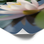 Cute July Hedgehog with Ruby Heart Poster (Ecke)