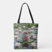 Cute July Hedgehog with Ruby Heart Tasche (Rückseite)