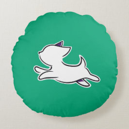 Cute Jumping Dog – Kids Rundes Kissen