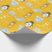 Cute Jungle Animal Wrapping Paper – Animals Geschenkpapier (Ecke)