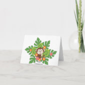 Cute Jungle Safari Animals Thank You Dankeskarte (Rückseite)