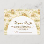 Cute Jungle Safari Diapper Raffle Begleitkarte (Vorderseite)