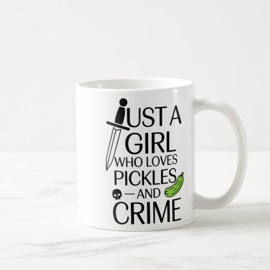 Cute Just A Girl Who Loves Ckles And Crime Hallowe Kaffeetasse (Rechts)