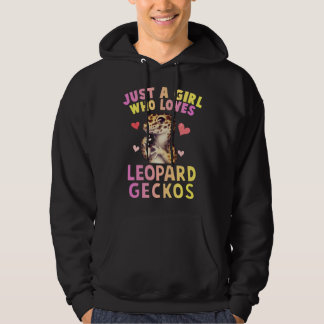 Cute Just A Girl Who Loves Leopard Geckos Lizard R Hoodie