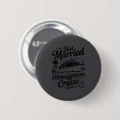 Cute Just Married Honeymoon Cruise 2026 Newlyweds Button (Vorne & Hinten)