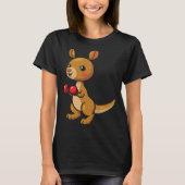Cute Kangaroo Boxing I Kangaroos Animal Friend Mar T-Shirt (Vorderseite)