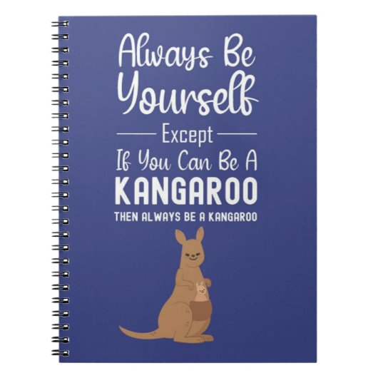 Cute Kangaroo Gifts Funny Humor Animal Humorous Notizblock (Vorderseite)