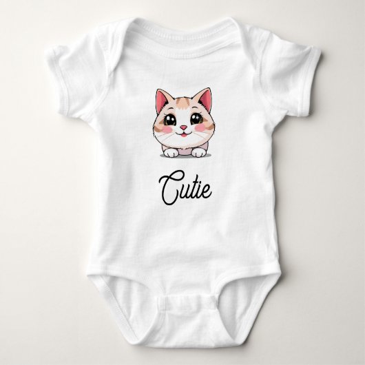 Cute Kawaii Animal Baby Bodysuit Baby Strampler (Vorderseite)