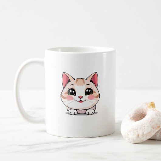 Cute Kawaii Animal Mug Kaffeetasse (Mit Donut)