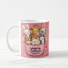 Cute Kawaii Animal Watercolor Illustration Kaffeetasse
