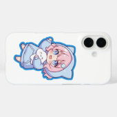 Cute Kawaii Anime Girl Sticker Case-Mate iPhone Hülle (Rückseite (Horizontal))