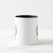 Cute Kawaii Aquarius Zodiac Sign Tasse (Zentrum)
