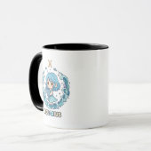 Cute Kawaii Aquarius Zodiac Sign Tasse (Vorderseite Links)