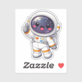 Cute Kawaii Astronaut Thumbs Up Vinyl Sticker (Blatt)