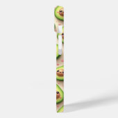 Cute Kawaii Avocado and Pink Hearts Pattern Sweet  Case-Mate iPhone Hülle (Rückseite / Links)
