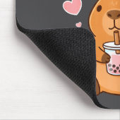 Cute Kawaii Axolotl Capybara Bubble Tea Boys Girls Mousepad (Ecke)