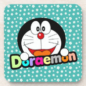 Cute Kawaii Black Doraemon Anime Getränkeuntersetzer (Vorderseite)