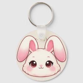 Cute Kawaii Bunny Face Keychain Schlüsselanhänger