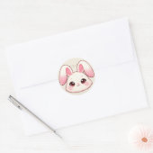 Cute Kawaii Bunny Face Sticker (Umschlag)