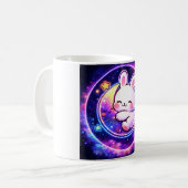 Cute Kawaii Bunny Galaxy Mug Kaffeetasse (Vorderseite Links)