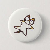 Cute Kawaii Calico Cat {Lots of Cats} Button (Vorderseite)