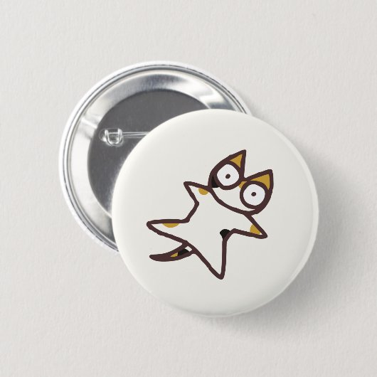 Cute Kawaii Calico Cat {Lots of Cats} Button (Vorne & Hinten)