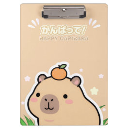 Cute Kawaii Capybara  Klemmbrett