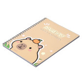 Cute Kawaii Capybara Notebook  Notizblock (Linke Seite)