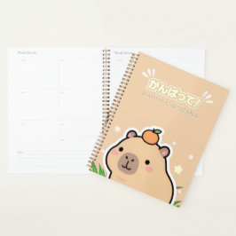 Cute Kawaii Capybara Planner Planer