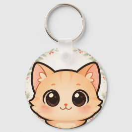 Cute Kawaii Cat Face Keychain Schlüsselanhänger