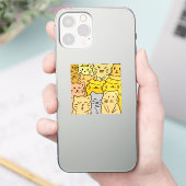 Cute Kawaii Cat Illustration Stickers Aufkleber (Telefon)