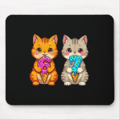 Cute Kawaii Cats Neko 67 Drip Meme Funny Six Seven Mousepad (Vorne)