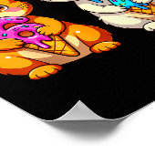 Cute Kawaii Cats Neko 67 Drip Meme Funny Six Seven Poster (Ecke)