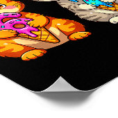 Cute Kawaii Cats Neko 67 Drip Meme Funny Six Seven Poster (Ecke)