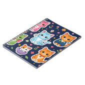 Cute Kawaii Cats Neko Funny Kitten Cat Lover Gift  Notizblock (Linke Seite)