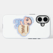 Cute Kawaii Chibi Nurse Giant Coffee Fuel Case-Mate iPhone Hülle (Rückseite (Horizontal))