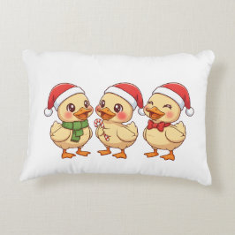 Cute Kawaii Christmas Ducks | Festive Holiday  Dekokissen