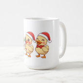 Cute Kawaii Christmas Ducks | Festive Holiday Kaffeetasse (VorderseiteRechts)