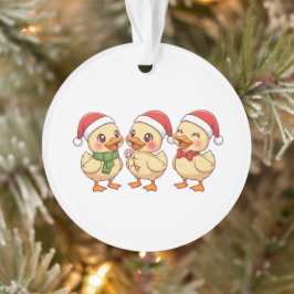 Cute Kawaii Christmas Ducks | Festive Holiday  Ornament
