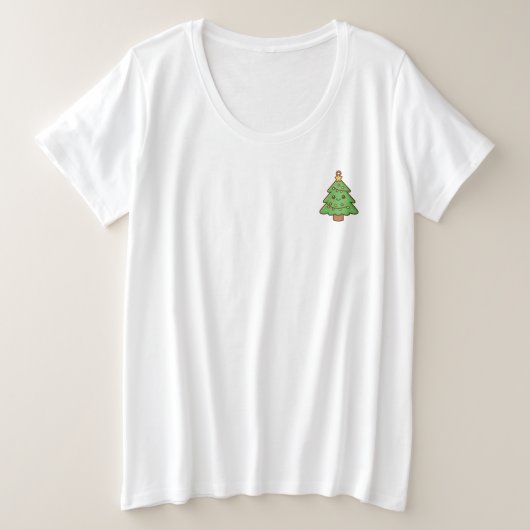 Cute Kawaii Christmas Tree Shirt • Cute Holiday Gi (Design vorne)