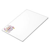 Cute Kawaii Cupcake with Text Notizblock (angewinkelt)