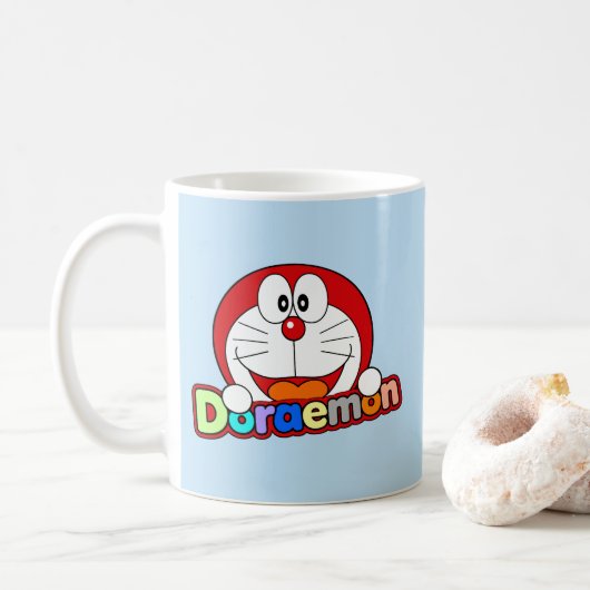 Cute Kawaii Doraemon Anime Kaffeetasse (Mit Donut)