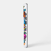 Cute Kawaii Drip Monster Pattern iPhone 16 case Hülle (Linke Seite)