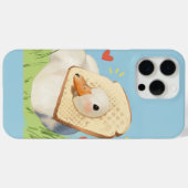 Cute Kawaii Duck with Bread Head Case-Mate iPhone Hülle (Rückseite (Horizontal))